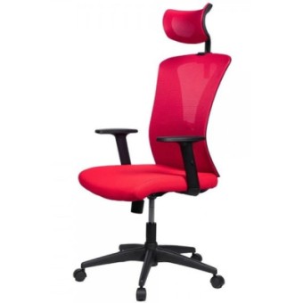 Изображение Офісне крісло Barsky Mesh Black/Red (BM-01_Mesh)