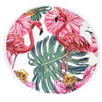 Зображення Рушник MirSon пляжное №5070 Summer Time Flaminge Coats 150x150 см (2200003947786)