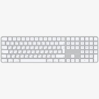 Зображення Клавіатура Apple Magic Keyboard with Touch ID and Numeric Keypad for Mac comp (MK2C3RS/A)