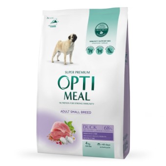 Изображение Сухий корм для собак Optimeal для малих порід зі смаком качки 4 кг (4820083905537)