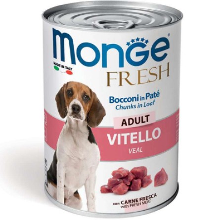 Консерва для собак Monge Dog Fresh телятина 400 г (8009470014458)