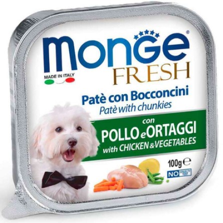 Консерва для собак Monge DOG FRESH курка з овочами 100 г (8009470013031)
