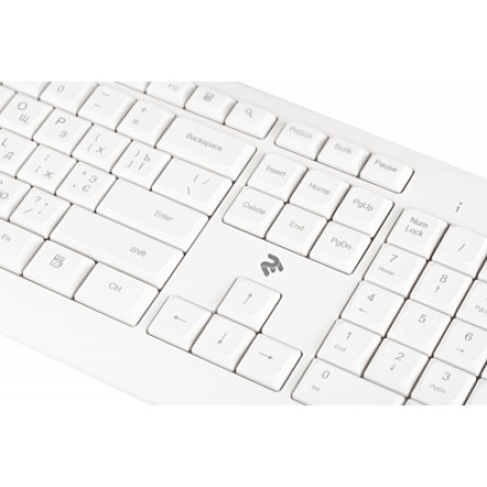 Клавіатура 2E KS220 Wireless White (-KS220WW) фото №6