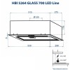 Витяжки Minola HBI 5264 WH GLASS 700 LED Line фото №9