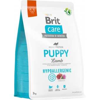 Изображение Сухий корм для собак Brit Care Dog Hypoallergenic Puppy з ягням 3 кг (8595602558964)