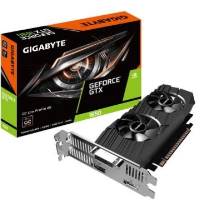 GigaByte GeForce GTX1650 4096Mb OC LP (GV-N1650OC-4GL)
