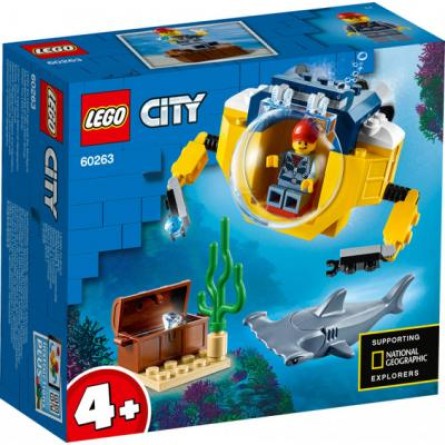 Конструктор Lego  City Океан: мини-подлодка 41 деталь (60263)
