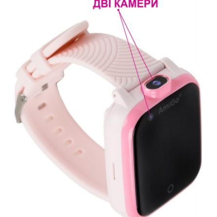 Smart годинник AmiGo GO006 GPS 4G WIFI Pink фото №5