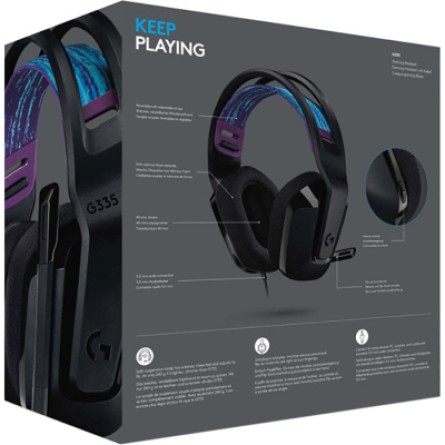 Навушники Logitech G335 Wired Gaming Black (981-000978) фото №4