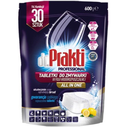 Таблетки для посудомийної машини Dr. Prakti 30 шт. (5900308778463)