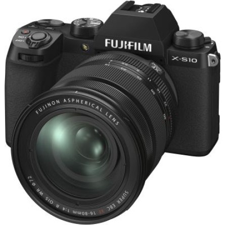 Цифрова фотокамера Fujifilm X-S10  XF 16-80mm F4.0 Kit Black (16670077)