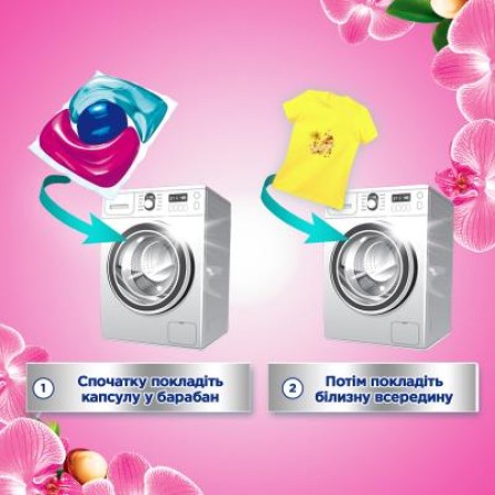 Капсули для прання Losk Трио-капсулы Эфирные масла и малазийский цветок 12 шт. (9000101502756) фото №3