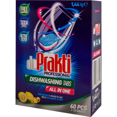 Таблетки для посудомийної машини Dr. Prakti 72 шт. (5900308777121)