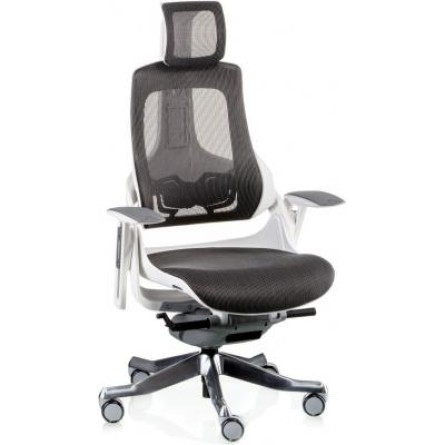 Офісне крісло Special4You WAU CHARCOAL NETWORK WHITE (000003063) фото №3