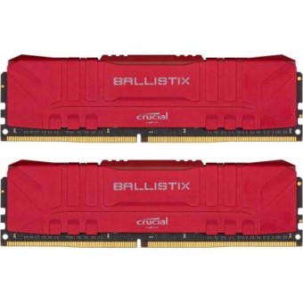 Зображення Модуль пам'яті для комп'ютера MICRON DDR4 32GB (2x16GB) 2666 MHz Ballistix Red  (BL2K16G26C16U4R)