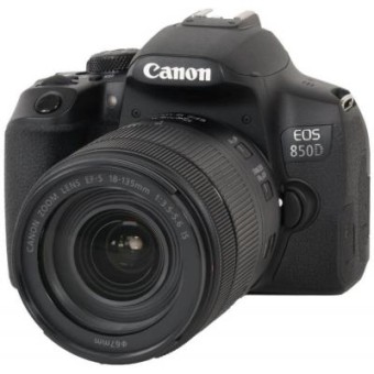 Зображення Цифрова фотокамера Canon EOS 850D kit 18-135 IS nano USM Black (3925C021)
