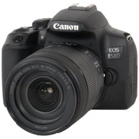 Цифрова фотокамера Canon EOS 850D kit 18-135 IS nano USM Black (3925C021)