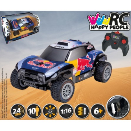 Радіокерована іграшка Happy People Red Bull X-raid Mini JCW Buggy 1:16 2.4 ГГц (H30045) фото №2