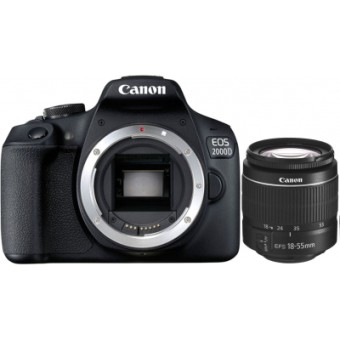 Зображення Цифрова фотокамера Canon EOS 2000D 18-55 DC III (2728C007AA)
