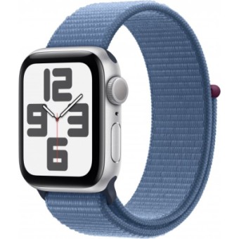 Зображення Смарт-годинник Apple Watch SE 2023 GPS 40mm Silver Aluminium Case with Winter Blue Sport Loop (MRE33QP/A)