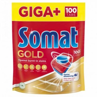 Изображение Таблетки для посудомоек Somat Gold 100 шт. (9000101356069)