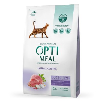 Изображение Сухий корм для котів Optimeal для дорослих зі смаком качки 4 кг (B1840701)