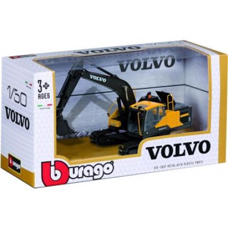 Машини Bburago Экскаватор Volvo EС220Е серии Construction 1:50 (18-32086) фото №4