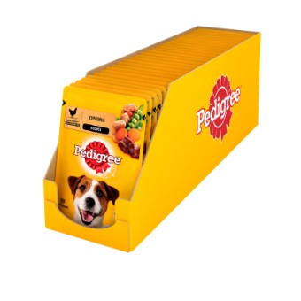 Зображення Вологий корм для собак Pedigree Курка та овочі в соусі 100 г (5900951017322)