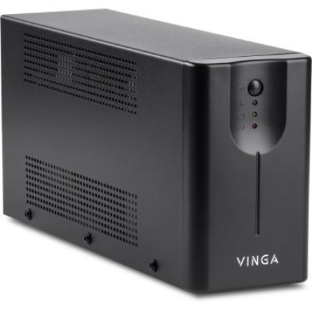 Источник бесперебойного питания Vinga LED 600VA metal case (VPE-600M) фото №2