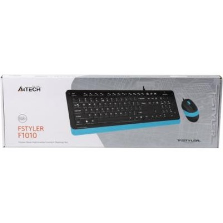 Клавиатура   мышка A4Tech F1010 Blue фото №10