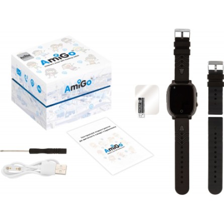 Smart часы AmiGo GO005 4G WIFI Kids waterproof Thermometer Black (747016) фото №6