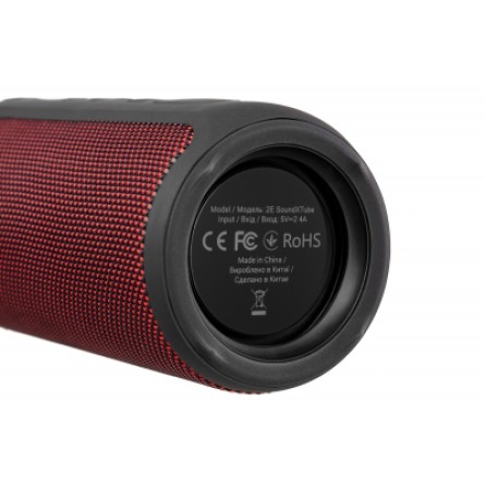 Акустична система 2E SoundXTube TWS MP3 Wireless Waterproof Red (-BSSXTWRD) фото №6