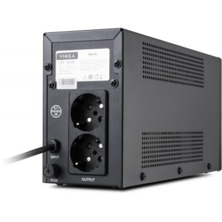 Джерело безперебійного живлення Vinga LED 800VA metal case (VPE-800M) фото №4