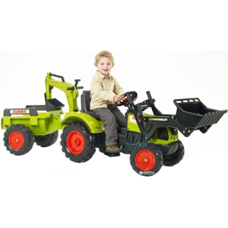 Електромобіль дитячий Falk Claas Arion трактор на педалях Зелений (2070Y) фото №2