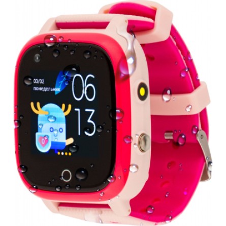 Smart годинник AmiGo GO005 4G WIFI Kids waterproof Thermometer Pink (747018) фото №5