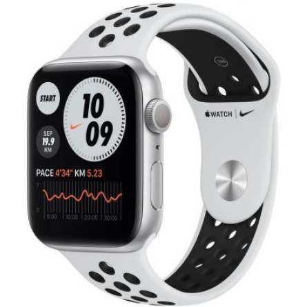 Smart годинник Apple Watch Nike SE GPS, 44mm Silver Aluminum Case with Pure Plati (MYYH2UL/A)