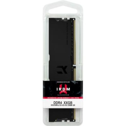 Модуль памяти для компьютера Goodram DDR4 16GB 3600 MHz Iridium Pro Deep Black  (IRP-K3600D4V64L18/16G) фото №3