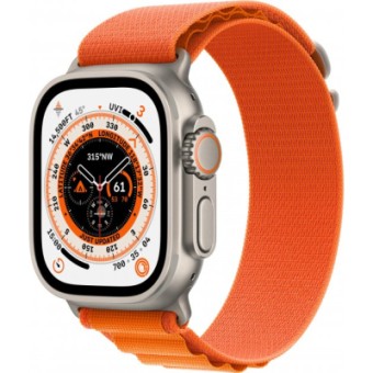 Зображення Smart годинник Apple Watch Ultra GPS   Cellular, 49mm Titanium Case with Orange Alpine Loop -Medium (MQFL3UL/