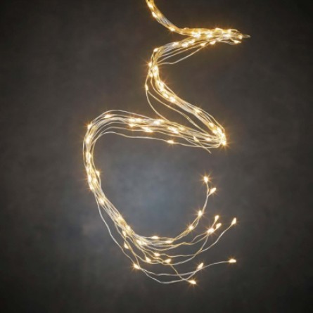 Гирлянда Luca Lighting Охапка струн 3 м, серебряная струна теплый белый (8718861853391)