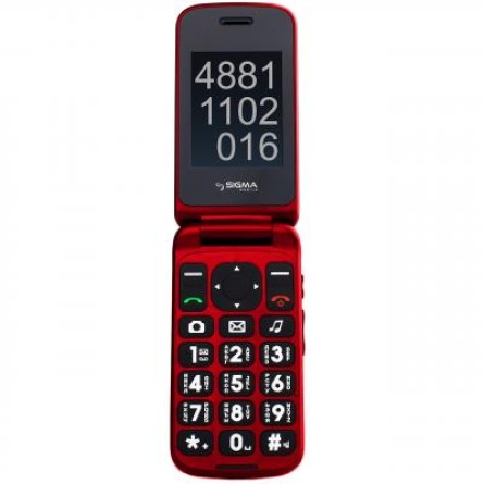 Мобільний телефон Sigma Comfort 50 Shell DS Black-Red фото №3