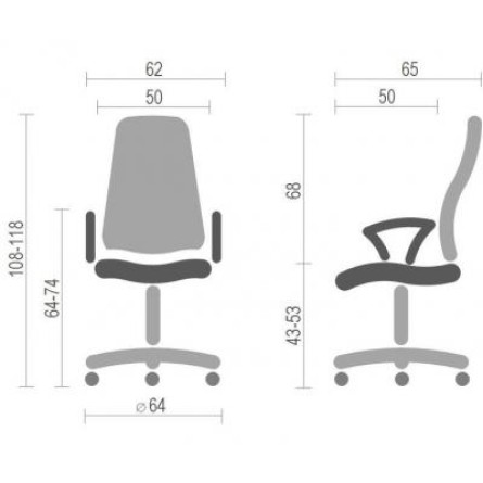 Офісне крісло АКЛАС Гилмор FX CH TILT Лаймовое (11028) фото №4