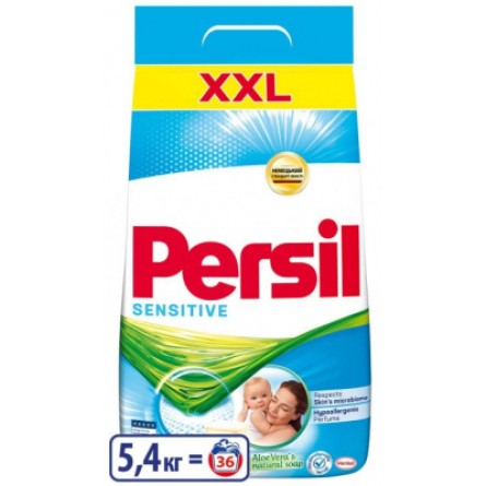 Порошок для прання Persil Sensitive Алоэ Вера для чувствительной кожи 5.4 кг (9000101522112) фото №7