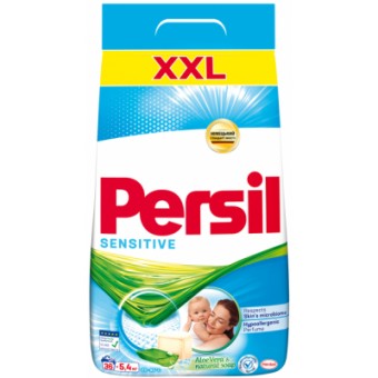Изображение Порошок для стирки Persil Sensitive Алоэ Вера для чувствительной кожи 5.4 кг (9000101522112)
