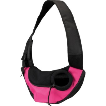 Зображення Переноска для тварин Trixie Sling Front Bag 50х25х18 см (рожево-чорна) (4011905289564)