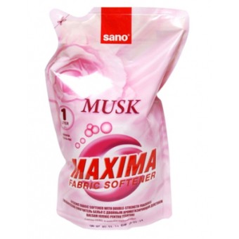 Изображение Кондиціонер для білизни Sano Maxima Musk сменная упаковка 1 л (7290102990238)