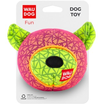Изображение Іграшки для собак  Fun Ведмедик 12х11 см рожевий (62057)