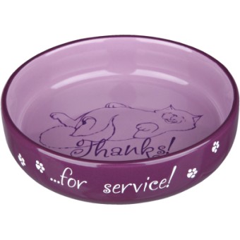 Зображення Посуд для котів Trixie Посуда для кошек  Миска для короткомордых пород 300 мл/15 см (4011905247953)