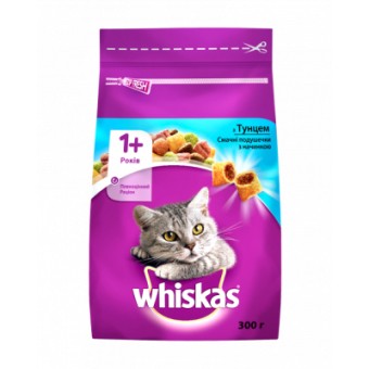 Изображение Сухий корм для котів Whiskas з тунцем 300 г (5900951304255)
