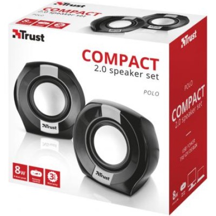 Акустическая система Trust Polo Compact 2.0 Speaker Set black фото №6