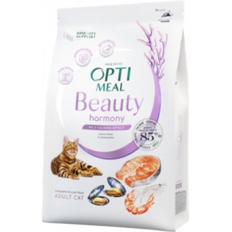 Изображение Сухий корм для котів Optimeal Beauty Harmony беззерновий на основі морепродуктів 4 кг (4820215366069)